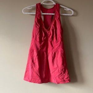 Pink lulu maternity tank top